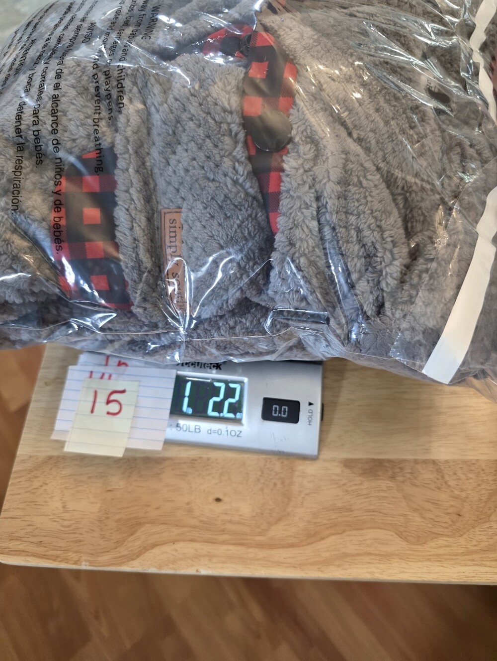 Simply Southern Women’s XXL Gray Sherpa Fleece Buffalo Plaid Snap Pullover - Picture 14 of 14